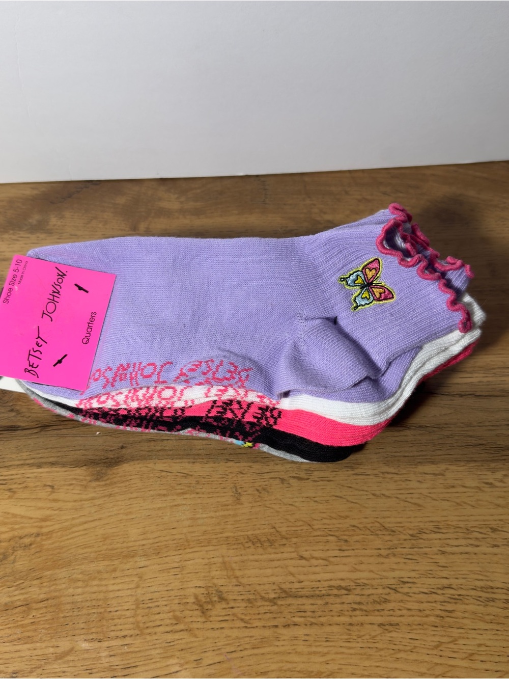 NWT Betsey Johnson 6 Pack Socks - Various Colors & Design